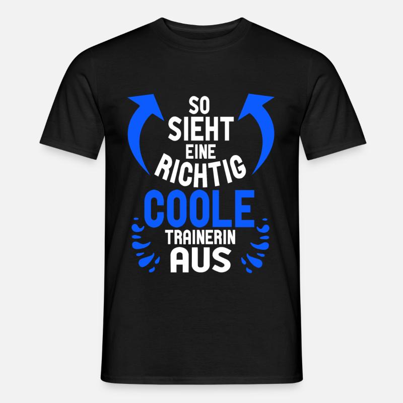 So sieht ein richtig cooler Trainer aus - Männer T-Shirt - Schwarz