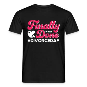 Scheidung Ex Partner Auflösung der Ehe Geschenk - Männer T-Shirt - Schwarz - Vorne - AI Model Male 178 light (178cm)