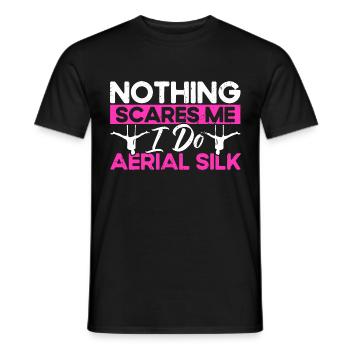 Aerial Yoga Aerial Acrobats Aerial Yoga Gymnasts - Men's T-Shirt - black - Front - AI Model Male 178 light (178cm)