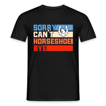 Horseshoe Throwing Game Horseshoe Throwing Horseshoe Throwing - Men's T-Shirt - black - Front - AI Model Male 178 light (178cm)
