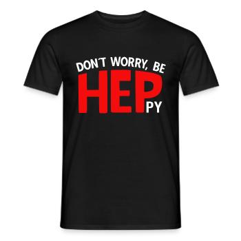Éducation curative Infirmière Dictons HEP - T-shirt homme - noir - Devant - AI Model Male 178 light (178cm)