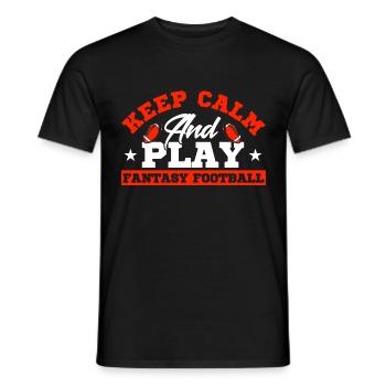 Fantasy Football Champion Draft Day Fantasy Footbal - Men's T-Shirt - black - Front - AI Model Male 178 light (178cm)