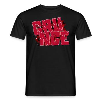 Grunge 90s 90s Music music Rock music subculture - Men's T-Shirt - black - Front - AI Model Male 178 light (178cm)