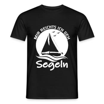 Mir reichts Ich geh Segeln - Segelboot - Segler - Männer T-Shirt - Schwarz - Vorne - AI Model Male 178 light (178cm)