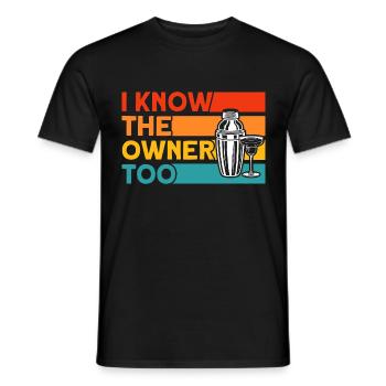 Barkeeper Kellner Service Geschenk - Männer T-Shirt - Schwarz - Vorne - AI Model Male 178 light (178cm)