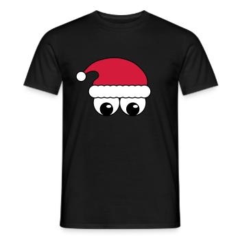 Santa Claus - Men's T-Shirt - black - Front - AI Model Male 178 light (178cm)