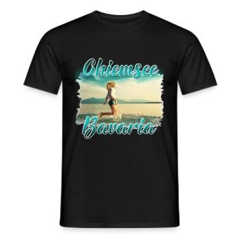 Chiemsee Bavaria - T-shirt homme - noir - Devant - AI Model Male 178 light (178cm)