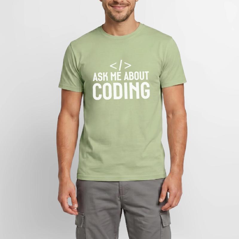 Programmierer Entwickler Programmierer Programmieren IT Computer Männer T-Shirt