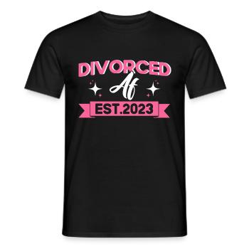 Geschiedene Ex Partner Geschieden Geschenk - Männer T-Shirt - Schwarz - Vorne - AI Model Male 178 light (178cm)