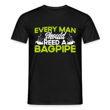 Bagpipes Bagpipes Bagpipes Gift - Men's T-Shirt - black - Front - AI Model Male 178 light (178cm)