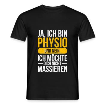 Physio-Therapie I Physio-Therapeut Motiv-Sprüche - Männer T-Shirt - Schwarz - Vorne - AI Model Male 178 light (178cm)