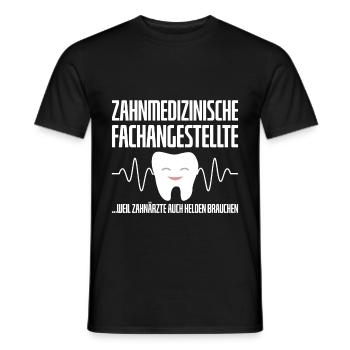 Zahnarzt-Helferin, Zahnarzt-Assistentin - Männer T-Shirt - Schwarz - Vorne - AI Model Male 178 light (178cm)