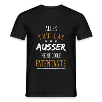 Paten-Tante Tauf-Patin Patenkind Geschenk-Idee I - Männer T-Shirt - Schwarz - Vorne - AI Model Male 178 light (178cm)