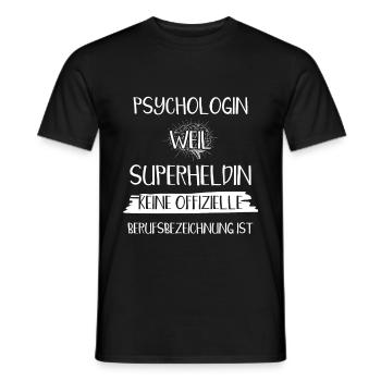 Psychologie , Psychologen u. Psychologinnen - Männer T-Shirt - Schwarz - Vorne - AI Model Male 178 light (178cm)