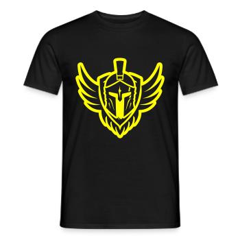 Spartaner Helm Symbol - Männer T-Shirt - Schwarz - Vorne - AI Model Male 178 light (178cm)