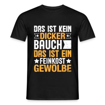 Feinkostgewölbe Shirt mit Spruch - Männer T-Shirt - Schwarz - Vorne - AI Model Male 178 light (178cm)