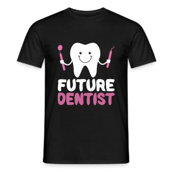 Futur Dentiste Junior Dentiste Baby Girl - T-shirt homme - noir - Devant - AI Model Male 178 light (178cm)