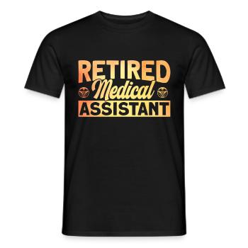 Medizinische Schule Assistentin im Gesundheitswese - Männer T-Shirt - Schwarz - Vorne - AI Model Male 178 light (178cm)