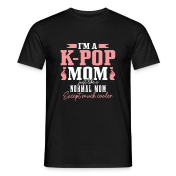 K-Pop Fan Gift Korean Pop Music - Men's T-Shirt - black - Front - AI Model Male 178 light (178cm)