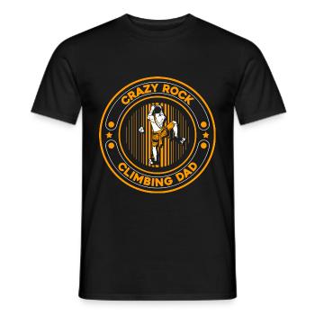 Climbing Mountaineering Climbers - Men's T-Shirt - black - Front - AI Model Male 178 light (178cm)
