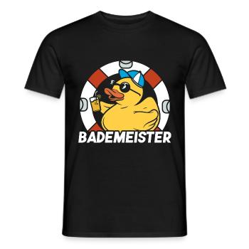 Rettungsring Bademeister - Männer T-Shirt - Schwarz - Vorne - AI Model Male 178 light (178cm)