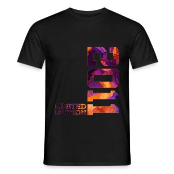 LIMITED EDITION 2011 15 JAHRE 15. GEBURTSTAG - Männer T-Shirt - Schwarz - Vorne - AI Model Male 178 light (178cm)