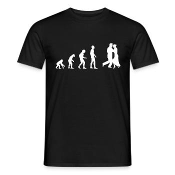 Dancing | Dancing Evolution - Men's T-Shirt - black - Front - AI Model Male 178 light (178cm)