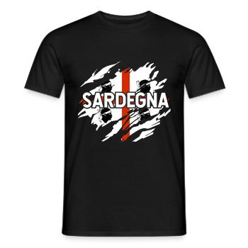 Sardaigne Camping - T-shirt homme - noir - Devant - AI Model Male 178 light (178cm)