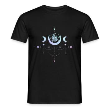 Pastell Goth Mond Witchy Halbmond - Männer T-Shirt - Schwarz - Vorne - AI Model Male 178 light (178cm)