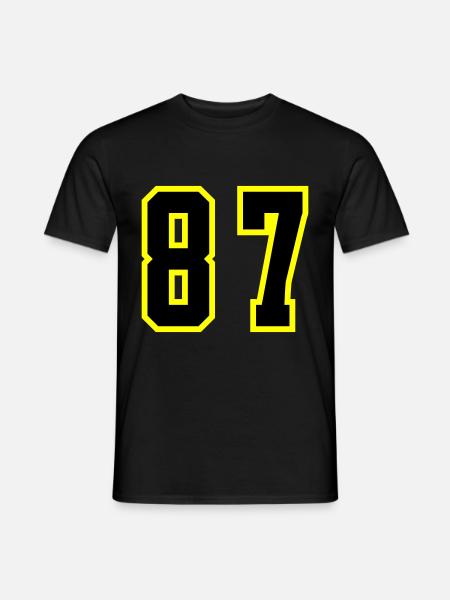 87 Number Leotard - Men's T-Shirt - black