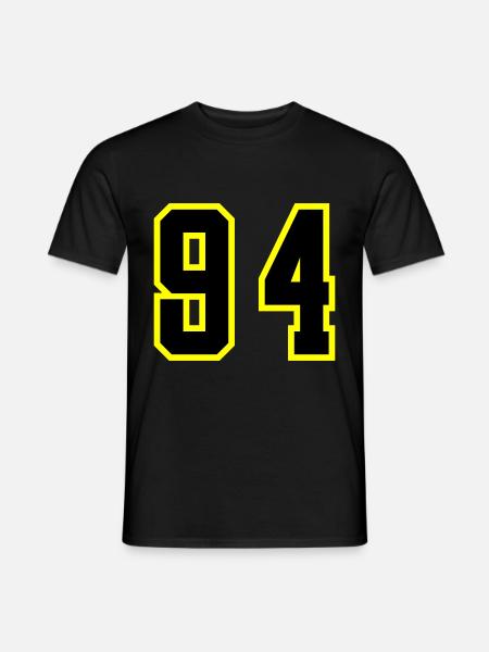 94 Number Jersey - Men's T-Shirt - black