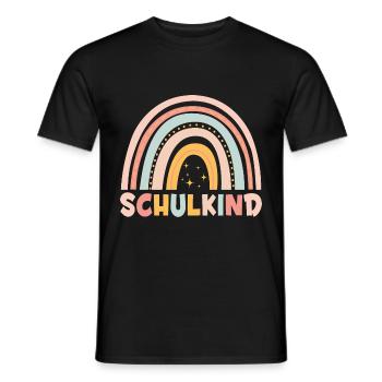 Schulkind Bunter Regenbogen - Männer T-Shirt - Schwarz - Vorne - AI Model Male 178 light (178cm)