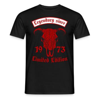 Légendaire depuis 1973 Édition Limitée - T-shirt homme - noir - Devant - AI Model Male 178 light (178cm)