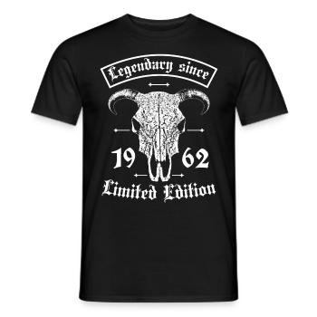 Légendaire depuis 1962 Édition Limitée Taurus Skull - T-shirt homme - noir - Devant - AI Model Male 178 light (178cm)