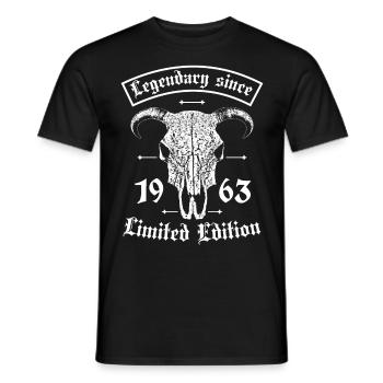 Légendaire depuis 1963 Édition Limitée Bull Skull - T-shirt homme - noir - Devant - AI Model Male 178 light (178cm)