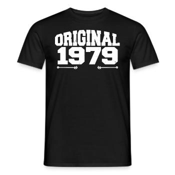 Original 1979 | Geburtstagsgeschenk 1979 - Männer T-Shirt - Schwarz - Vorne - AI Model Male 178 light (178cm)