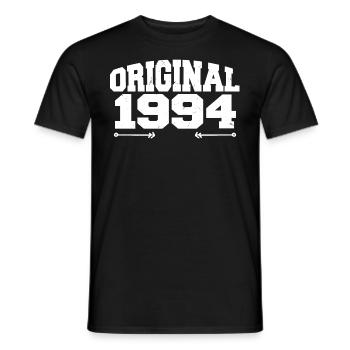 Original 1994 | Birthday present 1994 - Men's T-Shirt - black - Front - AI Model Male 178 light (178cm)