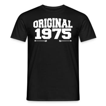 Original 1975 | Cadeau d’anniversaire 1975 - T-shirt homme - noir - Devant - AI Model Male 178 light (178cm)