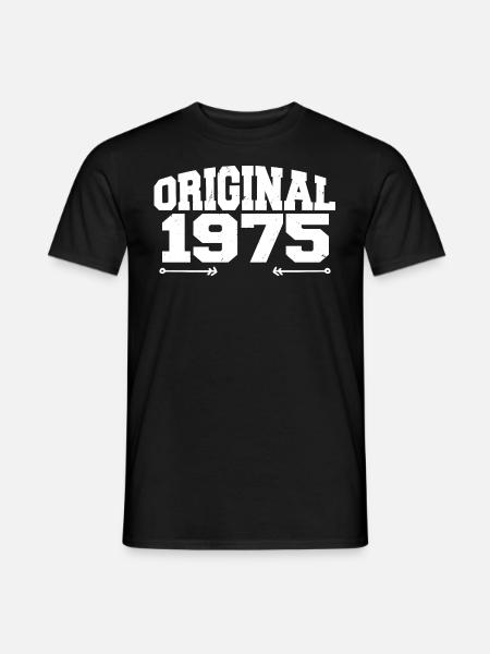 Original 1975 | Geburtstagsgeschenk 1975 - Männer T-Shirt - Schwarz