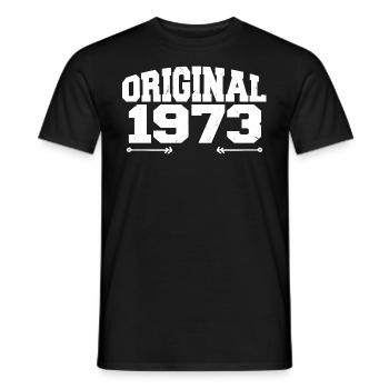 Original 1973 | Birthday Gift 1973 - Men's T-Shirt - black - Front - AI Model Male 178 light (178cm)