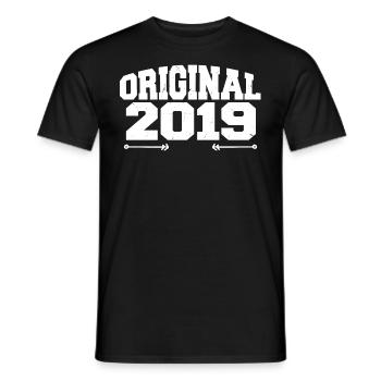 Original 2019 | Geburtstagsgeschenk 2019 - Männer T-Shirt - Schwarz - Vorne - AI Model Male 178 light (178cm)