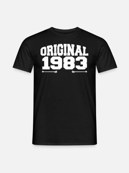 Original 1983 | Geburtstagsgeschenk 1983 - Männer T-Shirt - Schwarz