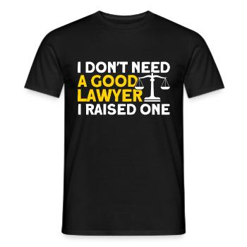 Lawyer Law Student Faculty of Law Ges - Men's T-Shirt - black - Front - AI Model Male 178 light (178cm)