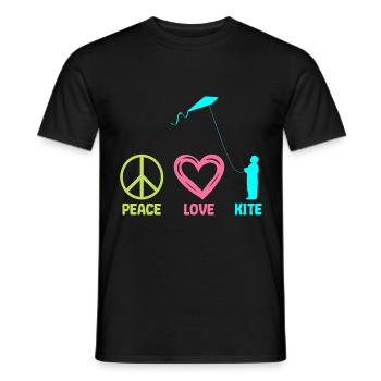 Drachensteigen Drachen Steigen lassen Mama Peace - Männer T-Shirt - Schwarz - Vorne - AI Model Male 178 light (178cm)