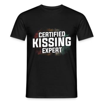 Professional Kisser - Männer T-Shirt - Schwarz - Vorne - AI Model Male 178 light (178cm)