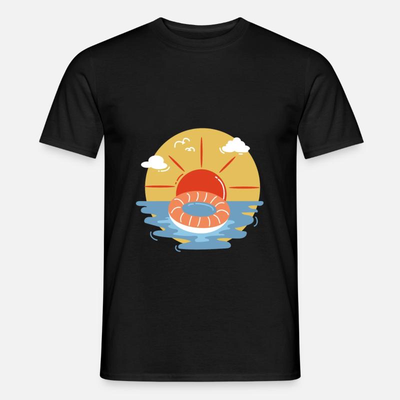 An der Küste - Männer T-Shirt - Schwarz