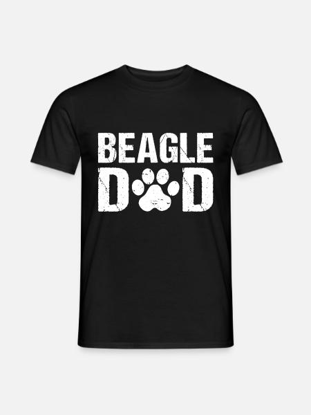 Beagle Dad Beagle Dogs - Men's T-Shirt - black