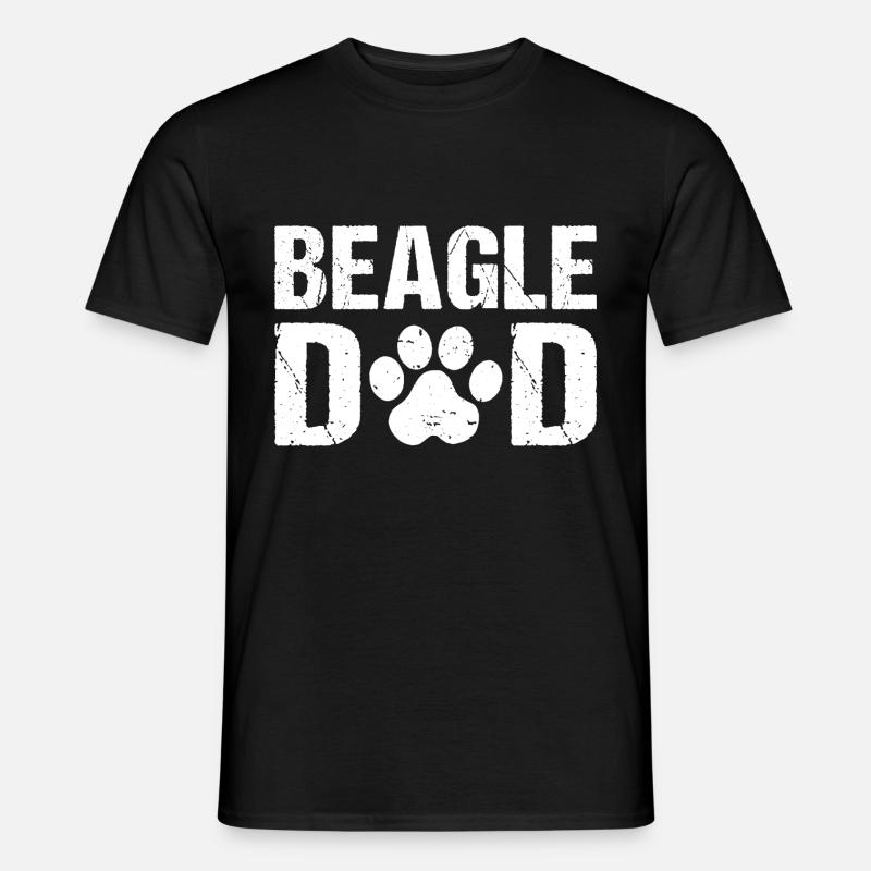 Beagle Dad Beagle Hunde - Männer T-Shirt - Schwarz