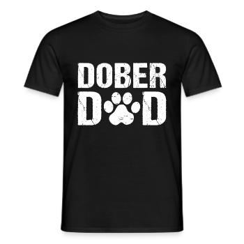 Dober Dad Doberman Chiens - T-shirt homme - noir - Devant - AI Model Male 178 light (178cm)