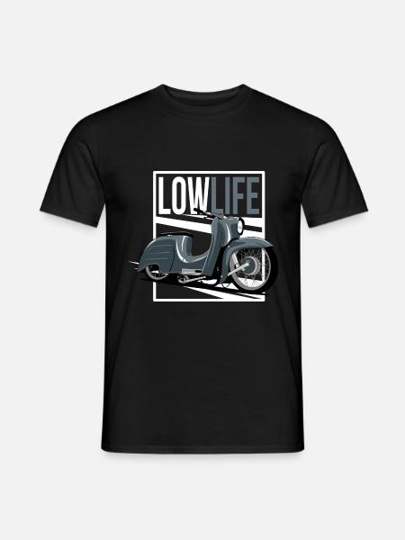 low life moped - Men's T-Shirt - black